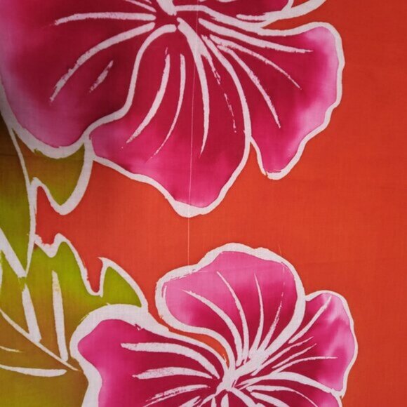 Womens Sarong Cotton Wrap, Handpainted Batik Wrapskirt Beach Pareo Beachwear-NEW - Picture 3 of 13